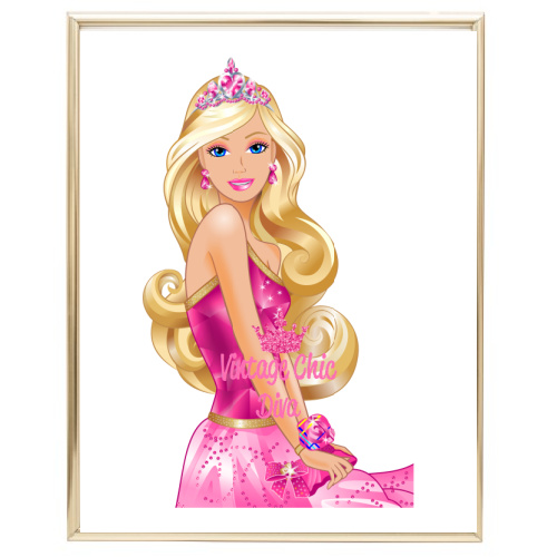 Barbie Inspired Fashion Wall Art Print