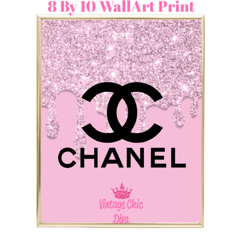 lotus Souvenir Verstrikking Chanel Logo Fashion Wall Art Print