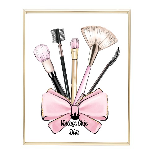 Glitter Glam Louie V Inspired Makeup Brush Holder - Glitter Makeup