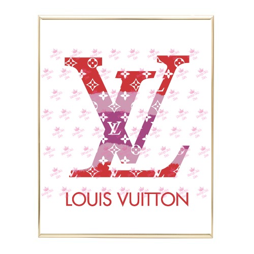 Louis Vuitton Logo Unframed Wall Art Print - Makes a Algeria