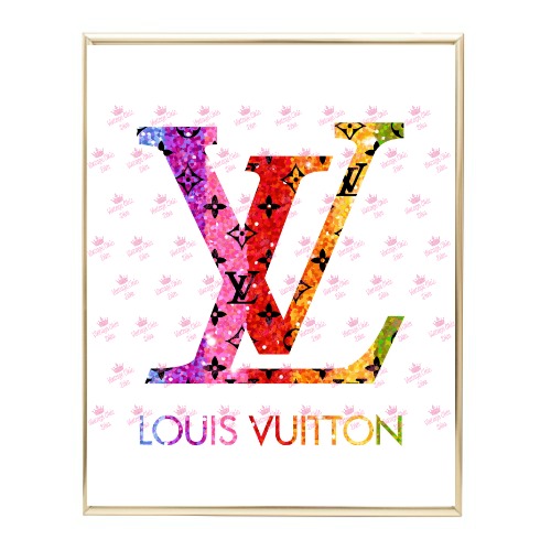 MorningSave: Louis Vuitton Drip Logo - 14x18 Framed Print