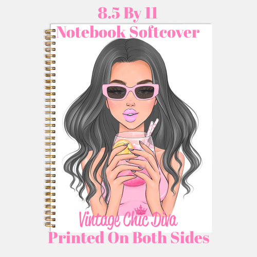 Pink Summer Girl7 Notebook-