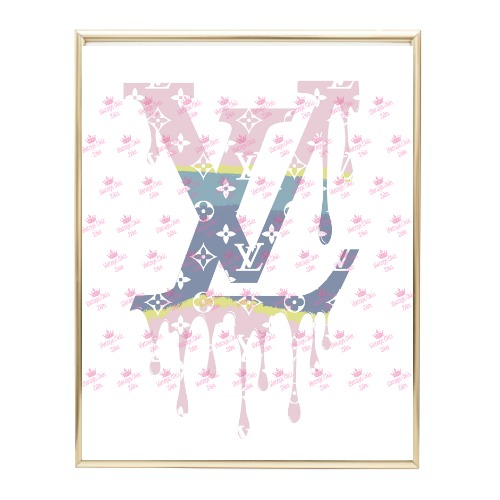 1-1/2 Wide Famous Pink and Off White Designer LV Louis Vuitton Logo G –  YourRibbonStore